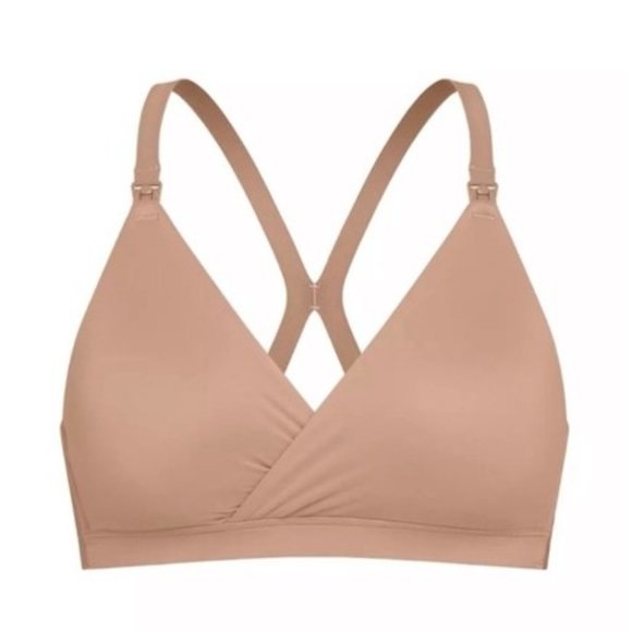 SPANX Bra-llelujah! Mama Nursing Racerback Wrap Bra Cafe Au Lait Size Large NWT - Picture 4 of 11